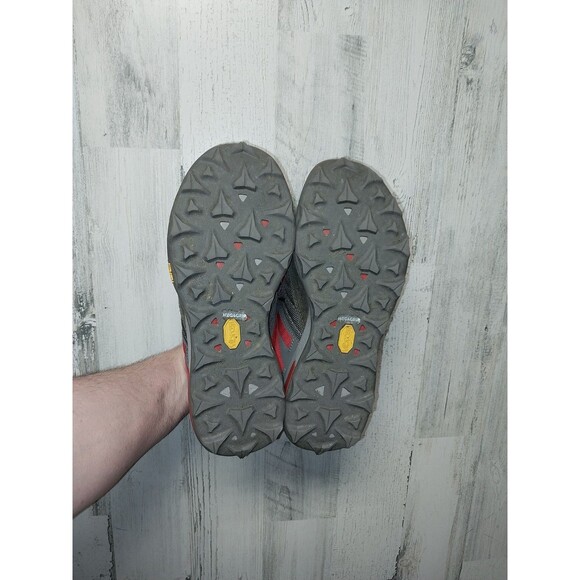 Men’s Merrell Zion Hiking Shoes Vibram FlexPlate Gray / Orange - Size 8 - Picture 9 of 10